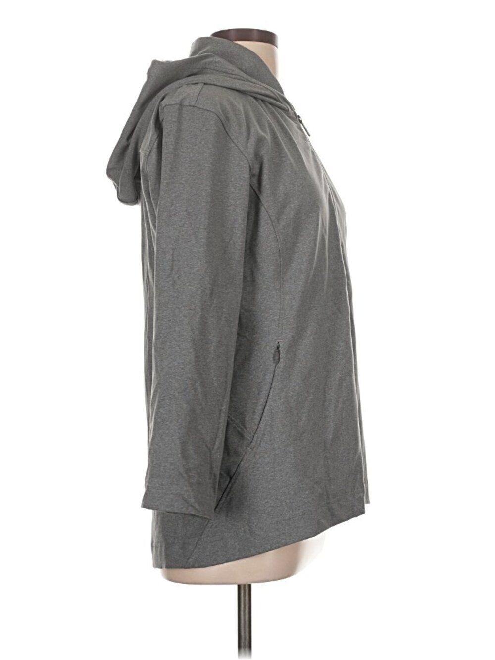 Lululemon City Trek Gray Hooded Full Zip Jacket Size 12 - Picture 6 of 10